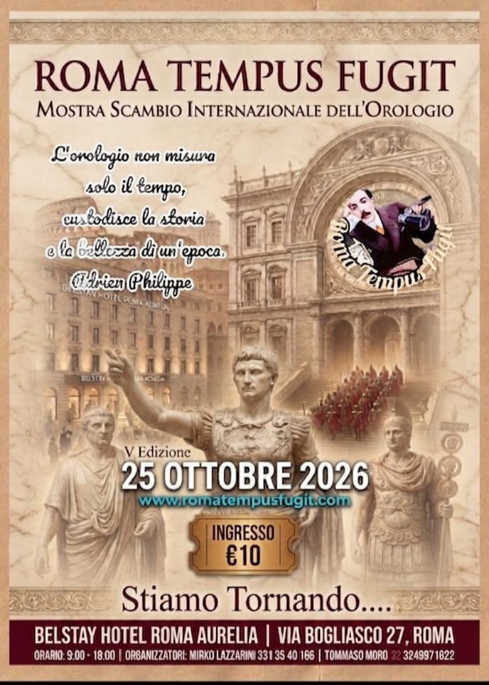 Biglietto di entrata Roma Tempus Fugit V Edizione del 25 ottobe 2026